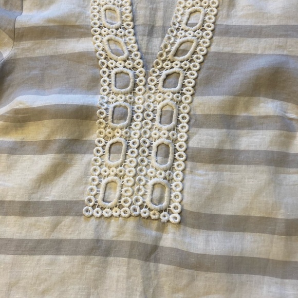 Gray and white summer tunic - Picture 4 of 7